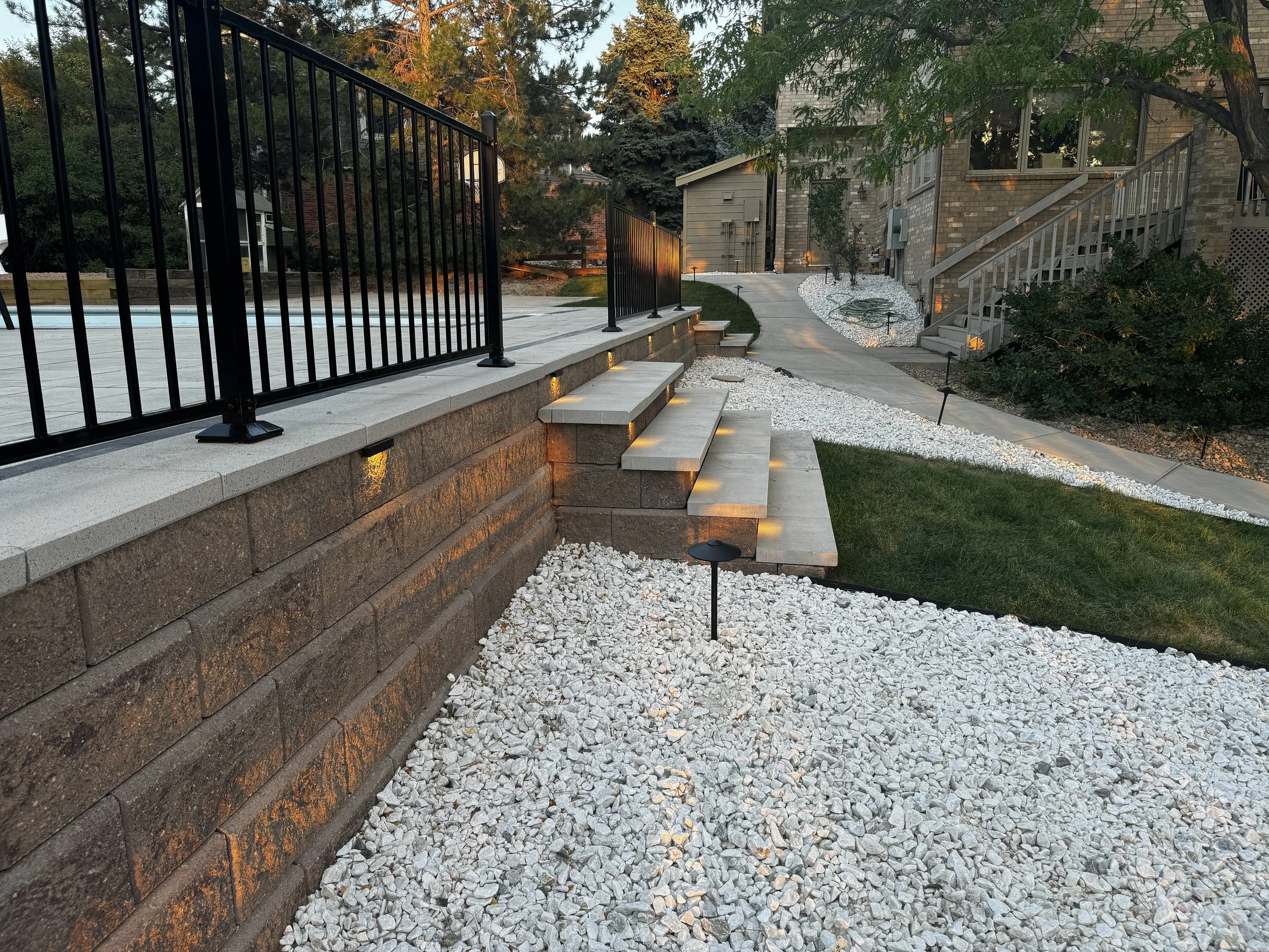Landscape Lighting & Hardscape - Aspenwood Landscape Denver
