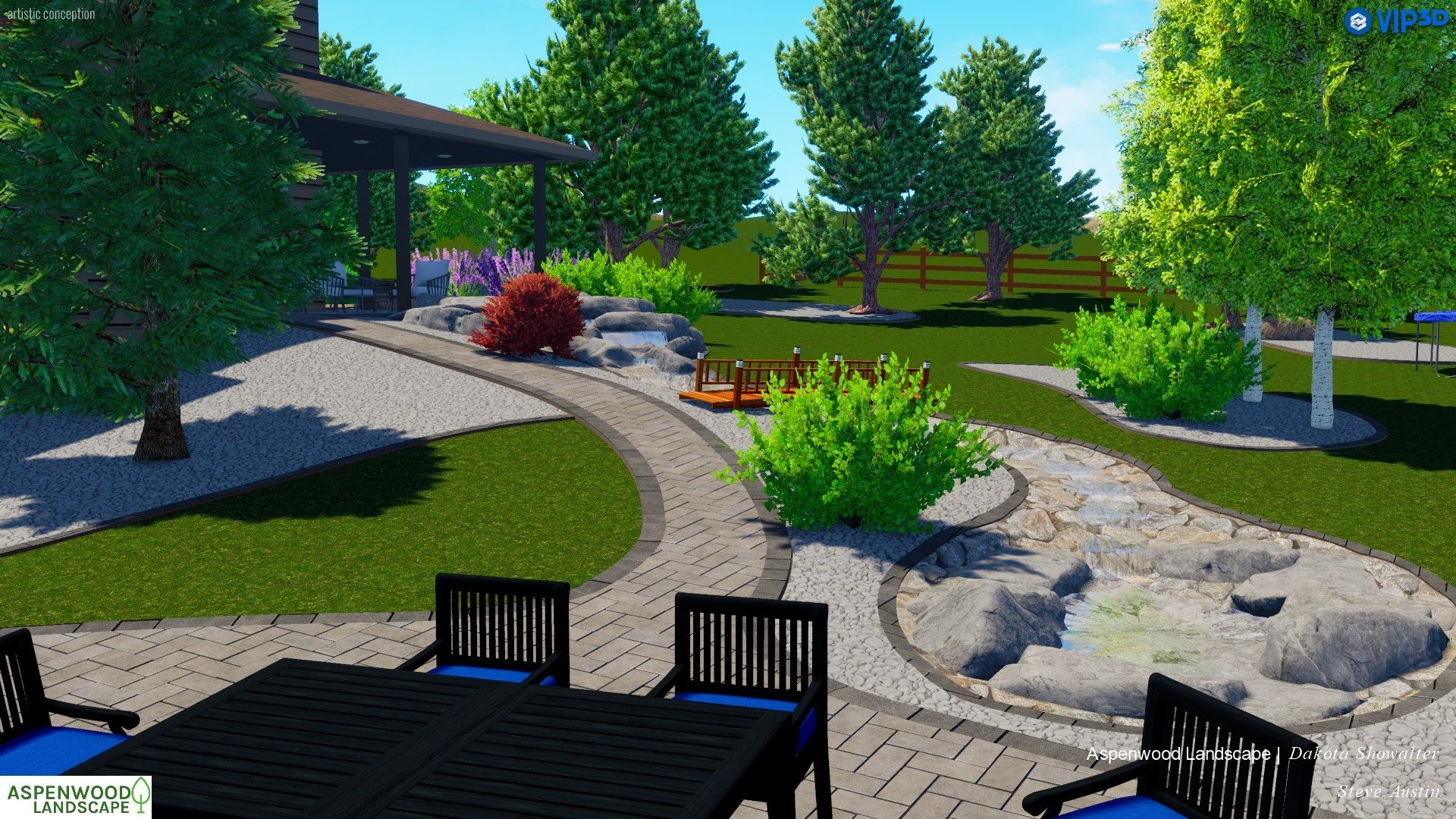 Custom 2D and 3D landscape design in Parker Colorado
